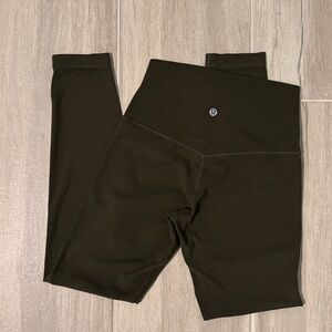 Lululemon Align 25” Dark Olive Green Size 4 Legging Buttery Soft